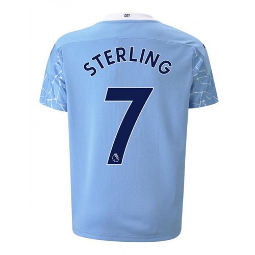 Manchester City Fodboldtrøjer Raheem Sterling 7 Hjemmebanesæt 2020/21 Kort ærmer Manchester City Fodboldtrøjer Raheem Sterling 7 Hjemmebanesæt 2020/21 Kort ærmer